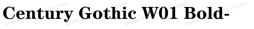 Century Gothic W01 Bold字体转换